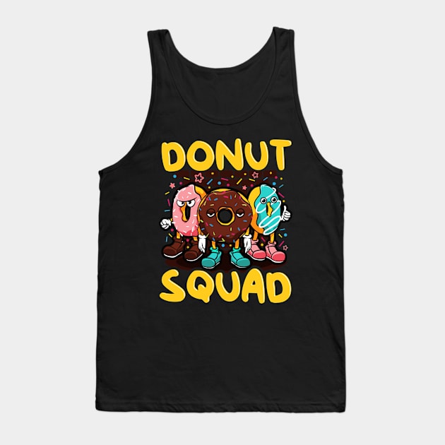 Cute & Funny Donut Squad Donut Lover Tank Top by theperfectpresents